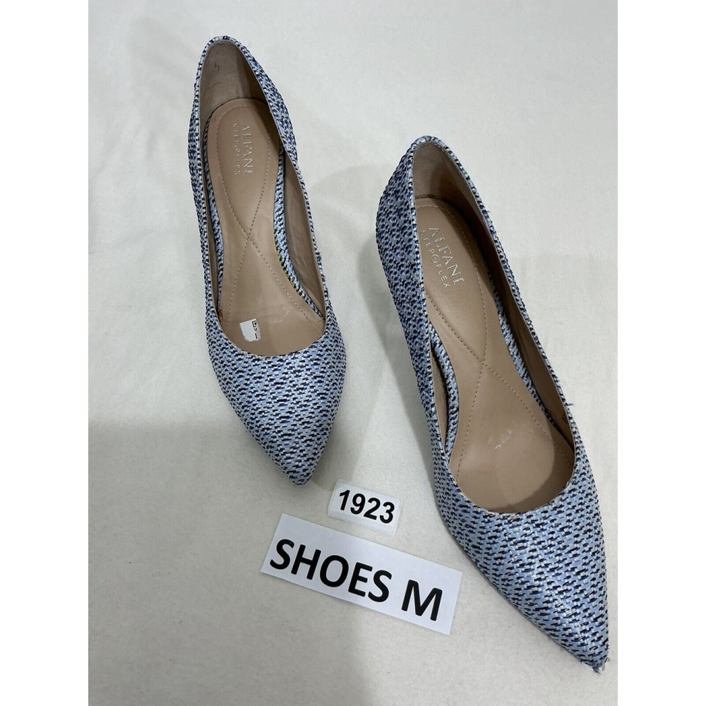Alfani Blue and White Pointed Toe Heels, 9M